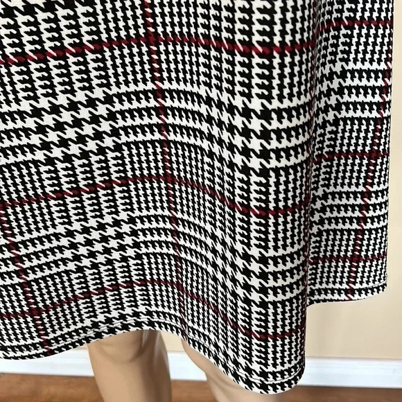 Plaid dress S. 🇨🇦 ,houndstooth,sheer,preppy clueless,academia,fit&Flare,vtg,NWT - Picture 4 of 8